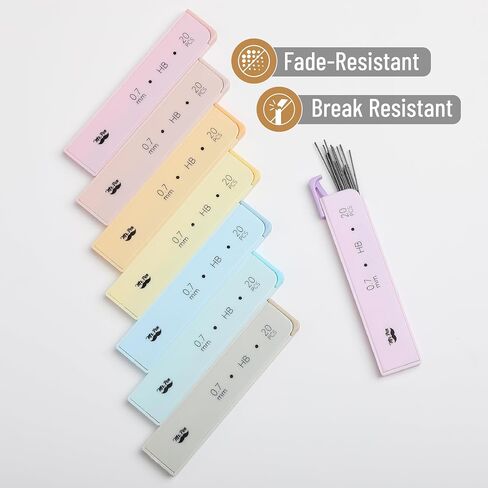 Mr. Pen- 0.7 Millimeter Lead Refills for Mechanical Pencils, HB, 8 Pack, 160 pcs, 0.7 Lead Refills, 0.7 mm Lead Refills, Pencil Lead 0.7 Refill, Lead Pencils Mechanical 0.7, 0.7mm Lead Refills in Saudi Arabia