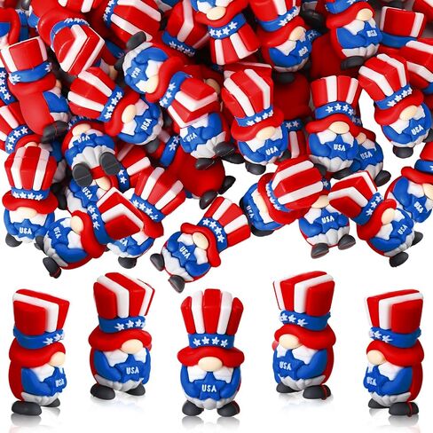 50 Pcs Mini Gnomes Fairy Rubber Statues Miniature Gnomes Bulk Miniature Figurines for Landscape Outdoor Indoor Patio Yard Lawn Plant Pots Decor in Kuwait