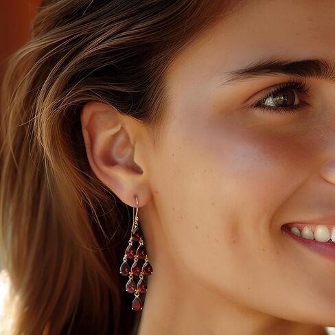 Ross-Simons Gemstone Chandelier Earrings in 18kt Gold Over Sterling in Saudi Arabia