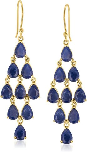 Ross-Simons Gemstone Chandelier Earrings in 18kt Gold Over Sterling in Saudi Arabia