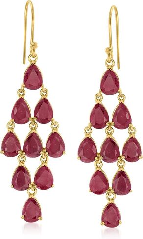 Ross-Simons Gemstone Chandelier Earrings in 18kt Gold Over Sterling in Saudi Arabia