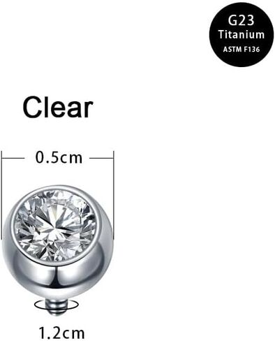 VCMART Floating Titanium Belly Button Ring G23 Titanium Internally Threaded Belly Button Piercing 14G Hypoallergenic Belly Rings for Women 8mm 10mm 12mm 14mm Short Long Belly Piercing Jewelry in Saudi Arabia