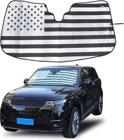 الزجاج الأمامي المتوافق مع Range Rover Sport 2023-2025+، الزجاج الأمامي Sunshade Sunshade قابلة للطي قابلة للطي للأشعة فوق البنفسجية والشمس التلقائية للملحقات الداخلية (النمط ج) in Kuwait