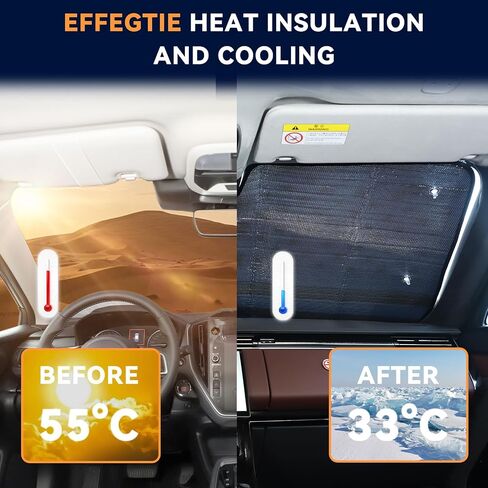 الزجاج الأمامي المتوافق مع Range Rover Sport 2023-2025+، الزجاج الأمامي Sunshade Sunshade قابلة للطي قابلة للطي للأشعة فوق البنفسجية والشمس التلقائية للملحقات الداخلية (النمط ج) in Kuwait
