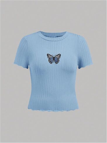 sweatyrocks girl's 3 pack t قمصان الفراشة الرسومية قصيرة الأكمام in Saudi Arabia