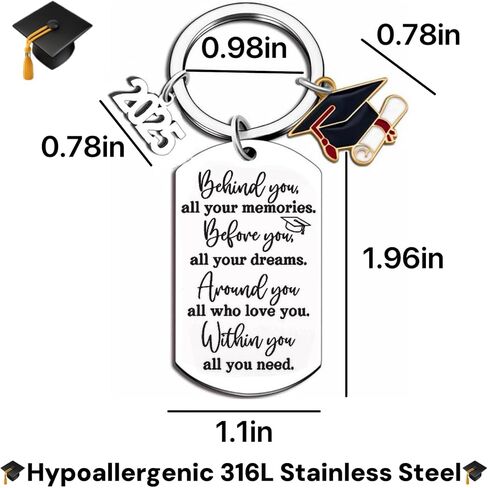 2025 Graduation Gifts for Her Him Class of 2025 Keychain for Middle High School Seniors College Master Degree Phd in Saudi Arabia