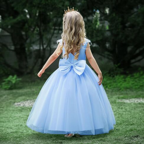 LOLANTA Girls Pageant Dresses Kids Gowns for Girls Ball Gown Dress Flower Girls Dresses for Wedding Occasion Wear in Saudi Arabia