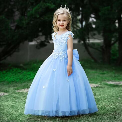 LOLANTA Girls Pageant Dresses Kids Gowns for Girls Ball Gown Dress Flower Girls Dresses for Wedding Occasion Wear in Saudi Arabia