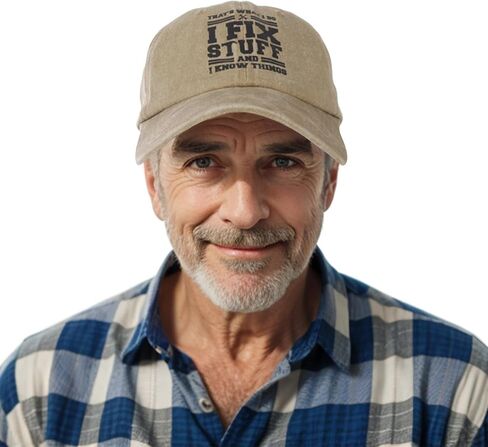 50th 60th 70th 80th Vintage Baseball Cap for Men - Birthday Gift Cool Stuffs Ideas Caps for Dad Uncle Grandad in Kuwait