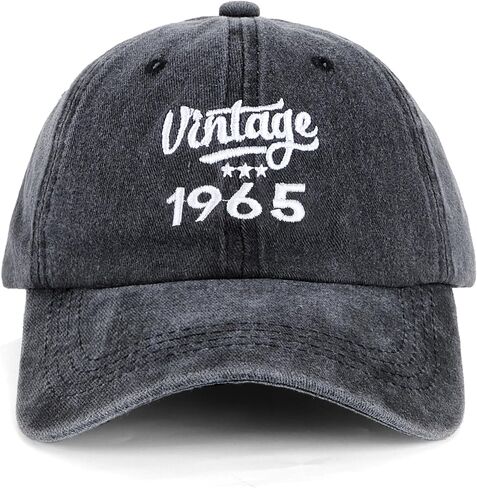 50th 60th 70th 80th Vintage Baseball Cap for Men - Birthday Gift Cool Stuffs Ideas Caps for Dad Uncle Grandad in Kuwait