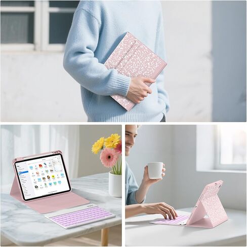 Supveco Keyboard Case for iPad (A16) 11th/10th Generation 11&10.9 Inch in Kuwait