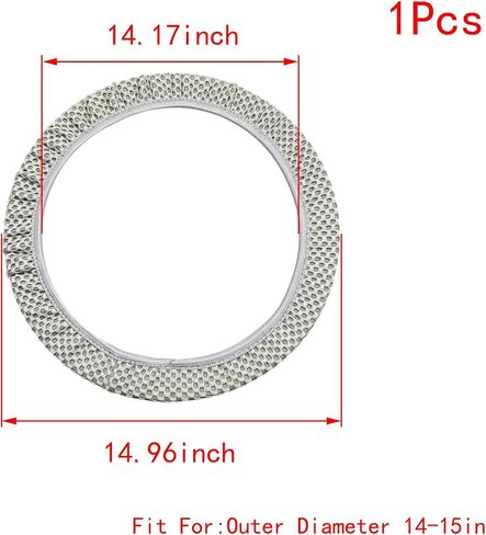 15 Inch Stretch Elastic Steering Wheel Cover Ice Silk Interior Trim Wheel Protector,for Car Truck SUV(Gray) in Saudi Arabia
