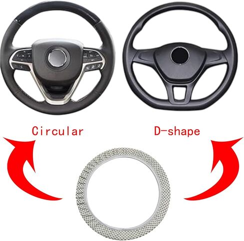 15 Inch Stretch Elastic Steering Wheel Cover Ice Silk Interior Trim Wheel Protector,for Car Truck SUV(Gray) in Saudi Arabia