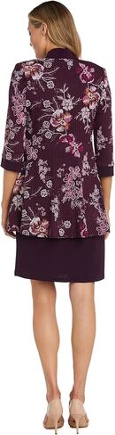R&M Richards Womens Plus Floral Print Knee-Length Two Piece Dress in Saudi Arabia