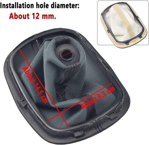 Manual Car Gear Shift Knob Lever Gaiter Boot Cover for Volks-wagen VW Passat B5 B5.5 1997-2005 (Black-5 Speed) in Saudi Arabia