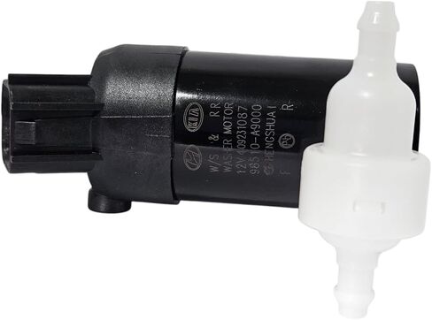 Genuine OEM 98510-A9000 Motor & Pump-Windshield Gasher ، FRT/ 98510A9000 متوافق مع Kia Sorento 16-20 Kia Sedona 15-21 in Kuwait