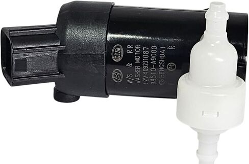 Genuine OEM 98510-A9000 Motor & Pump-Windshield Gasher ، FRT/ 98510A9000 متوافق مع Kia Sorento 16-20 Kia Sedona 15-21 in Kuwait