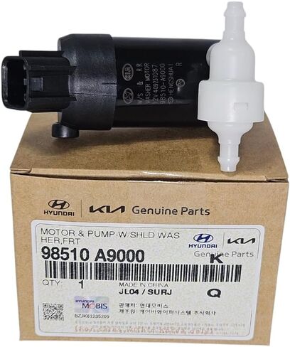 Genuine OEM 98510-A9000 Motor & Pump-Windshield Gasher ، FRT/ 98510A9000 متوافق مع Kia Sorento 16-20 Kia Sedona 15-21 in Kuwait