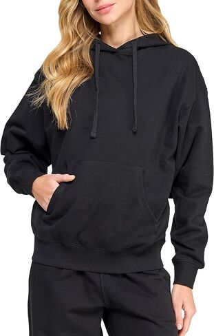 Women's GOTS Certified 100% Organic Cotton Heavyweight Oversized Hoodie Sweatshirt in Kuwait