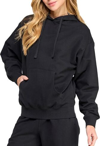 Women's GOTS Certified 100% Organic Cotton Heavyweight Oversized Hoodie Sweatshirt in Kuwait