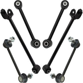 TRQ Rear Suspension Kit Control Arm Sway Bar Stabilizer Link Compatible with 2009-2014 Acura TL TSX 2008-2017 Honda Accord