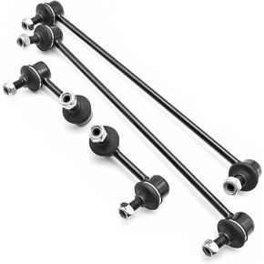 4PCS Front and Rear Stabilizer Sway Bar End Links Kit Replace K750605 K750604 K750125 K750126 Sway Bars for 12-15 Honda Civic, 13-19 Acura ILX
