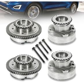 VVT CAM Phaser ، وتوقيت ، وتوقيت ، وتوقيت عمود الحدبات ، المعدات المسننة ، 4pcs ، FOR FORD EDGE / F150 ، LINCOLN MKX / MARK 3.5L 3.7L ECOBOOst توقيت توقيت العمود الكامن #REPLACE AT4Z6C525BB