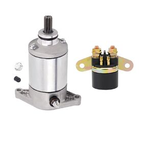 AHL Starter Motor & Relay Compatible with Arctic Cat 250 300 2x4 4x4 Suzuki Quadrunner 250 1988-2002 King Quad 250 300 LT-F250 LT-F300F 250cc 300cc LT-4WD 2WD 4WD 1987-2002,31100-19B00 31100-19B11