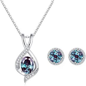 Smilist S925 Sterling Silver Silver June Birthstone أقراط مجموعة من زوجة أمي ، عيد ميلاد عيد الميلاد هدايا مجوهرات عيد ميلاد المجوهرات من أجلها