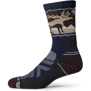 Smartwool Men's Hike Light Cushion Mountain Moose Crew Socks