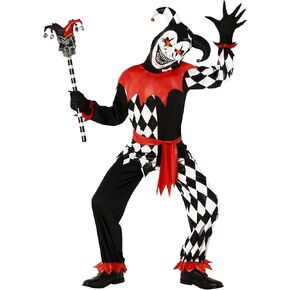 Morph Light Up Mask Kids Jester Costume Evil Clown Scary Halloween Woot for Boys and Girls