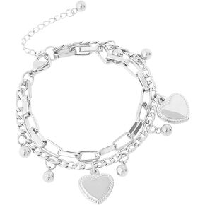 Zkxyffs أساور الإسورة للنساء 925 Sterling Silver Bracelet Ladies Mashing Jewelry Simple Cuffable أساور أساور أغطية الكفة ذات الطبقات