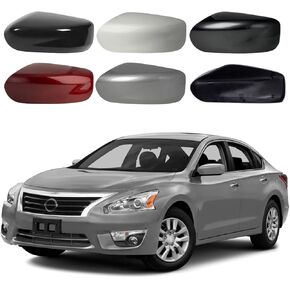 Left Right Side Car Rearview Mirror Cap Cover For Nissan Altima Sedan 2013 2014 2015 2016 2017 2018 96373-3TH0A, 96374-3TH0A (Gray, Right)