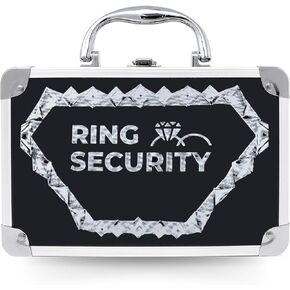 صندوق أمان Bearer Ring - حقيبة زفاف أنيقة للأطفال - حامل خاتم أنيق وآمن للاحتفالات - هدية حامل احتفالية مثالية