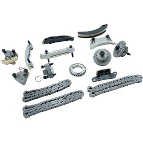 Timing Chain Kit with Chain Guide, Tensioner and Sprocket Compatible with Chevy Equinox Malibu Traverse, GMC Acadia, Cadillac CTS SRX, Buick Enclave V6 Engine 2.8L, 3.0L, 3.6L