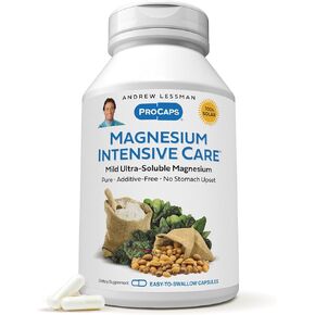 Andrew Lessman Magnesium Infensive Care 60 كبسولة-200 ملغ من المغنيسيوم المعتدل القابل للذوبان ، يدعم الأعصاب والعضلات والدماغ والقلب ، لا إضافات ، لطيفة حتى المعدة الأكثر حساسية