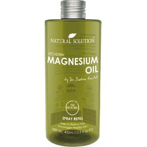 Natural Solution Pure Zechstein Magnesium Oil Spray Refill - 13.52 Oz | Magnesium Oil Spray for Muscle Relaxations & Joint Relief | Easy Refill Bottle