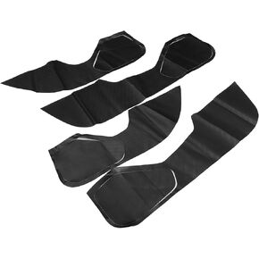 X AUTOHAUX 1 Set Door Anti Kick Pad Stickers Carbon Fiber Pattern Door Anti-Scratch Guard Protector Guard for Honda Civic 11th Generation 2021-2023