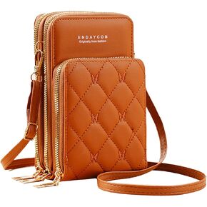 Crossbody for Women, Trendy Small Phone Purse with Secure Card Slots, Lightweight Card wallet