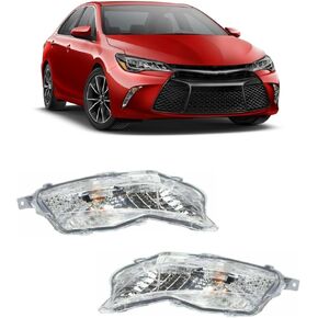 Fog Light Assembly Replacement for 2015 2016 2017 Toyota Camry LE SE with Bulbs Driver and Passenger Side