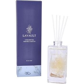 Reed Diffuser - Room Decor and Home Essentials - Freshener Fragrance Oil with Real Dry Flowers - Reduce Stress & Enhance Mood - Long-Lasting - Home Fragrance Diffuser - Prussian Flower