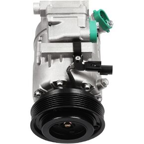 ضاغط تكييف الهواء Cciyu لـ Hyundai Sonata 2006-2008 لـ Hyundai Santa Fe 2.7L 2007-2009 يحل محل ضاغط AC للسيارة VS18 6 أخاديد