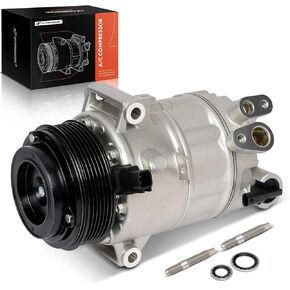 A-Premium Air Conditioner AC Compressor with Clutch Compatible with Jeep JL Series Wrangler 2018-2023 2.0L, KL Series Cherokee 2019-2022 2.0L