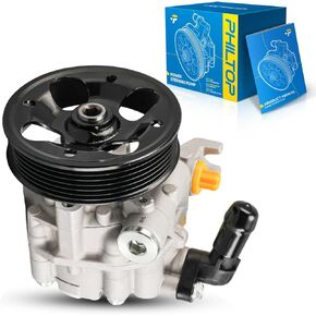 PHILTOP Power Steering Pump with Pulley, Compatible with 2010-2012 Outback/Legacy 2.5L, Replace # 34430AJ030, 3313, 214056, 34430AJ030