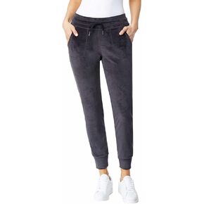 32 Degrees Heat Womens Soft Velour Jogger (Black, X-Large)