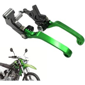 JFG RACING Motorcycle Brake Clutch Lever Pivot Levers Set CNC for KLX 300 KLX300 KLX300SM 20-24 KLX125 10-16 KLX250 08-16 KLX230/KLX230R 20-23 Z125 Pro 17-23 Dirt Pit Bike Green