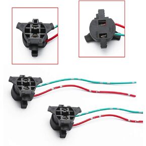 Xotic Tech H7 Light Bulb Socket Retainer Holder Adapters Compatible with Mitsubishi Outlander 14-19 or Kia or Hyundai 11-14 Vehicles