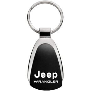 Jeep Wrangler Black Tear Drop Key Chain