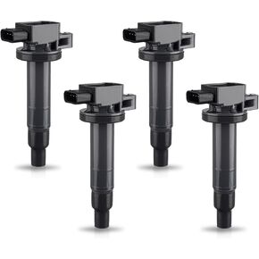 ENA Set of 4 Ignition Coil Pack 1.3L 1.5L L4 Compatible with Scion Toyota 2000-2019 Prius 2000 2001 2002 2003 2004 2005 Echo Yaris 2004 2005 2006 xA xB Coils for UF316 9091902240 C1304 GN10312