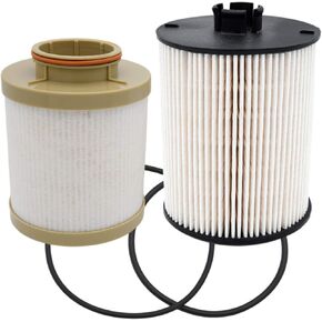 FD-4617 Fuel Filter, LIYYOO Replacement 6.4 Powerstroke Fuel Filter, Compatible with 2008 2009 2010 Ford F250 F350 F450 F550 Super Duty with 6.4L Powerstroke Diesel, Replaces FD4617, 8C3Z9N184C.